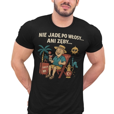 KOSZULKA  WAKACYJNA Zęby Włosy Turcja